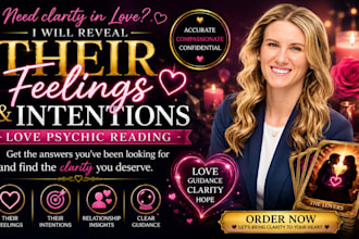 do a love psychic reading about their feelings and intentions