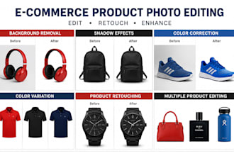 edit and retouch bulk product photos for ecommerce