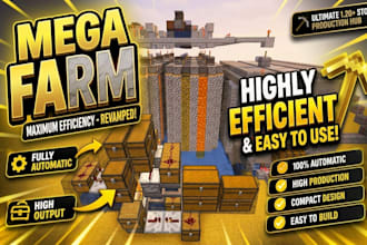 build efficient minecraft survival farms and custom builds