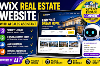 build real estate wix website, ai sales agent, ai lead qualification