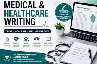 write clear and accurate medical and healthcare articles