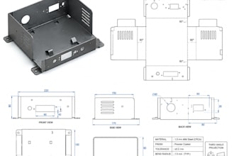 design custom sheet metal parts and fabrication ready cad drawing
