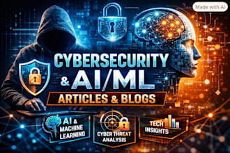 write cybersecurity ai articles, technical reports and blog