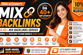 build high quality mixed backlinks for website ranking