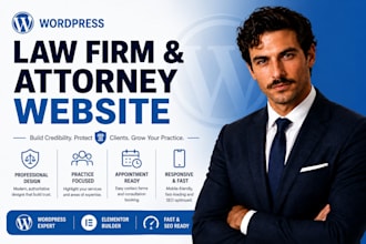 build wordpress patent attorney website design for IP law firms inventors
