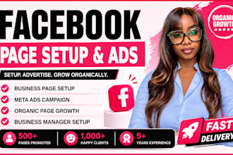 setup facebook business page run meta ads campaign grow fb page organically
