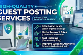 provide high authority guest posts with dofollow backlinks