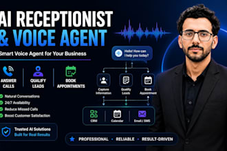 build an ai receptionist and voice agent for calls and booking