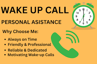 personal wake up call accountability assistance
