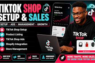 setup tiktok shop, manage tik tok shop ads boost tik tok sales