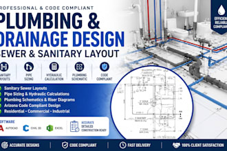 do sanitary layouts pipe sizing arizona hydraulic calculation plumbing schematic