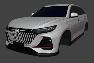 design game ready 3d vehicle models in blender