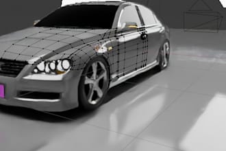 design game ready 3d vehicle models in blender
