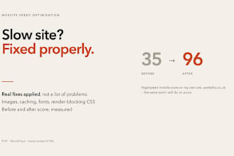 speed up your slow website and improve your core web vitals