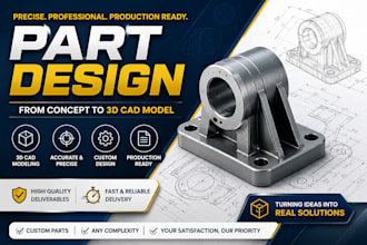 design professional parts and mechanical parts
