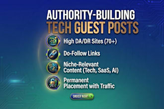 build high authority technology backlinks with guest posts
