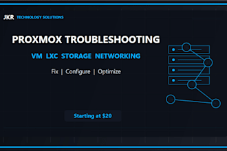 troubleshoot your proxmox vm lxc storage or networking