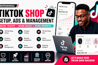 setup tiktok shop, manage tiktok shop ads and boost sales