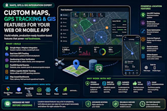 build custom maps gps tracking and gis features for your web or mobile app