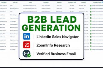 build linkedin b2b lead generation verified cold email lists