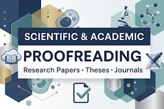 edit and proofread your journal article or scientific paper