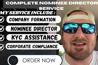 be your USA UK nominee director, company registration and assistance support