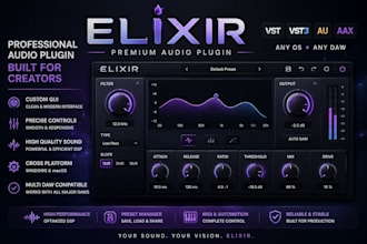 develop vst, vst3, au and aax with custom gui and controls for any os, daws