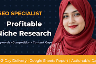 find a profitable SEO niche with low competition keywords and competitors
