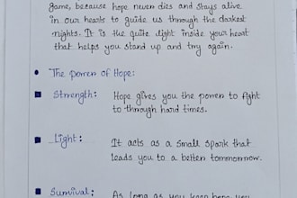 write neat and clean english handwriting for your assignment