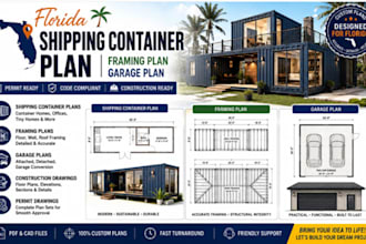 design florida shipping container plan framing plan garage plan