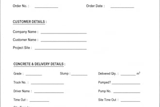 create professional rmc concrete quotations and documents