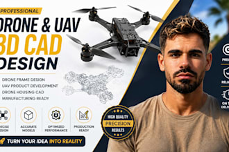 design drone product, drone frame, uav product development, drone housing cad