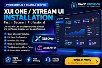setup professional iptv server, xtreamui, xui one, iptv installation,cpanel