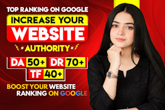 increase domain rating dr domain authority trust flow da tf, with seo backlinks