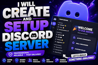create and setup a professional gaming discord server