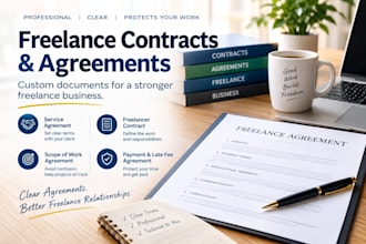 draft a professional freelance service agreement for your business