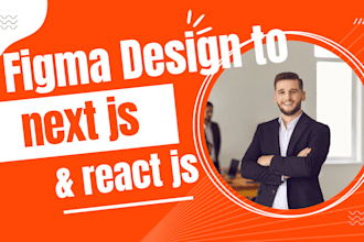 convert figma to react js next js HTML CSS tailwind CSS responsive websit