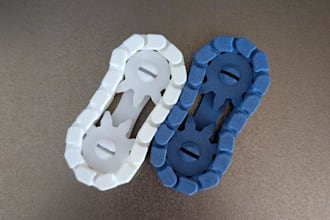 clean up,3dprint interlocking chain,photopolymer resin,3d sculpt,stl fidget toys