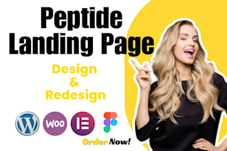 do peptide landing page research peptide wordpress website woocommerce website