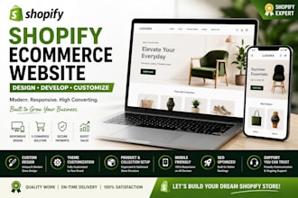 craft a professional shopify ecommerce website for you