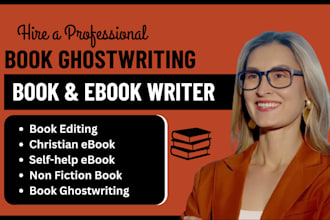ghostwrite 30,000 words christian ebook kindle book writer self help ghostwriter