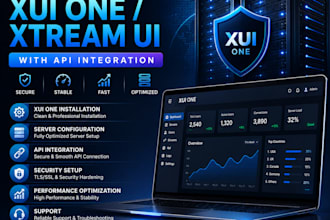 build xtream ui, xui one admin panel, iptv server setup, api ssl configuration