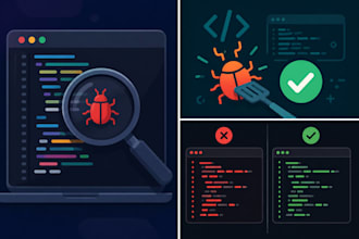 fix bugs and errors in your python javascript react or nodejs code