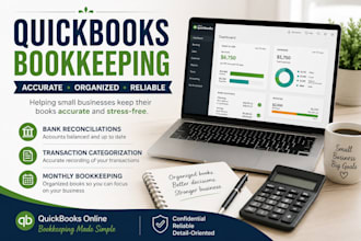 do basic bookkeeping and account clean up for small businesses