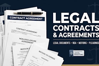 legal contracts, agreements, lawsuits, motions and legal documents