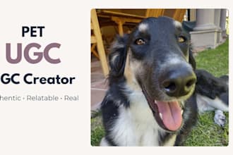 create dog ugc ads and product photos