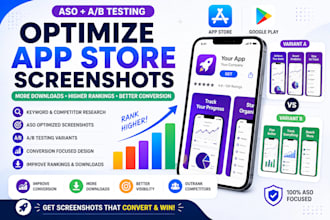optimize app store screenshots with aso a and b testing
