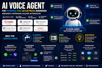 create an ai phone receptionist for plumbers hvac and electricians