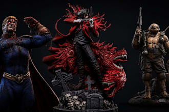 sculpt 3d character, creature model, miniature or action figures for 3d printing