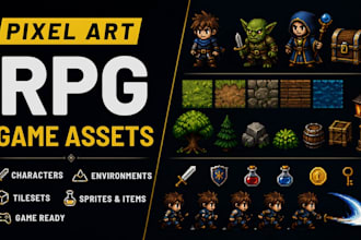 create pixel art game asset props and animation for your rpg godot game